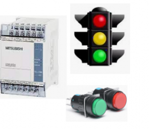 Bài 7: Chương trình đèn giao thông cho 3 đèn (PLC Mitsubishi)